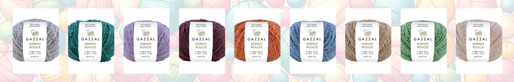 Příze Merino Boucle Gazzal merino superwash